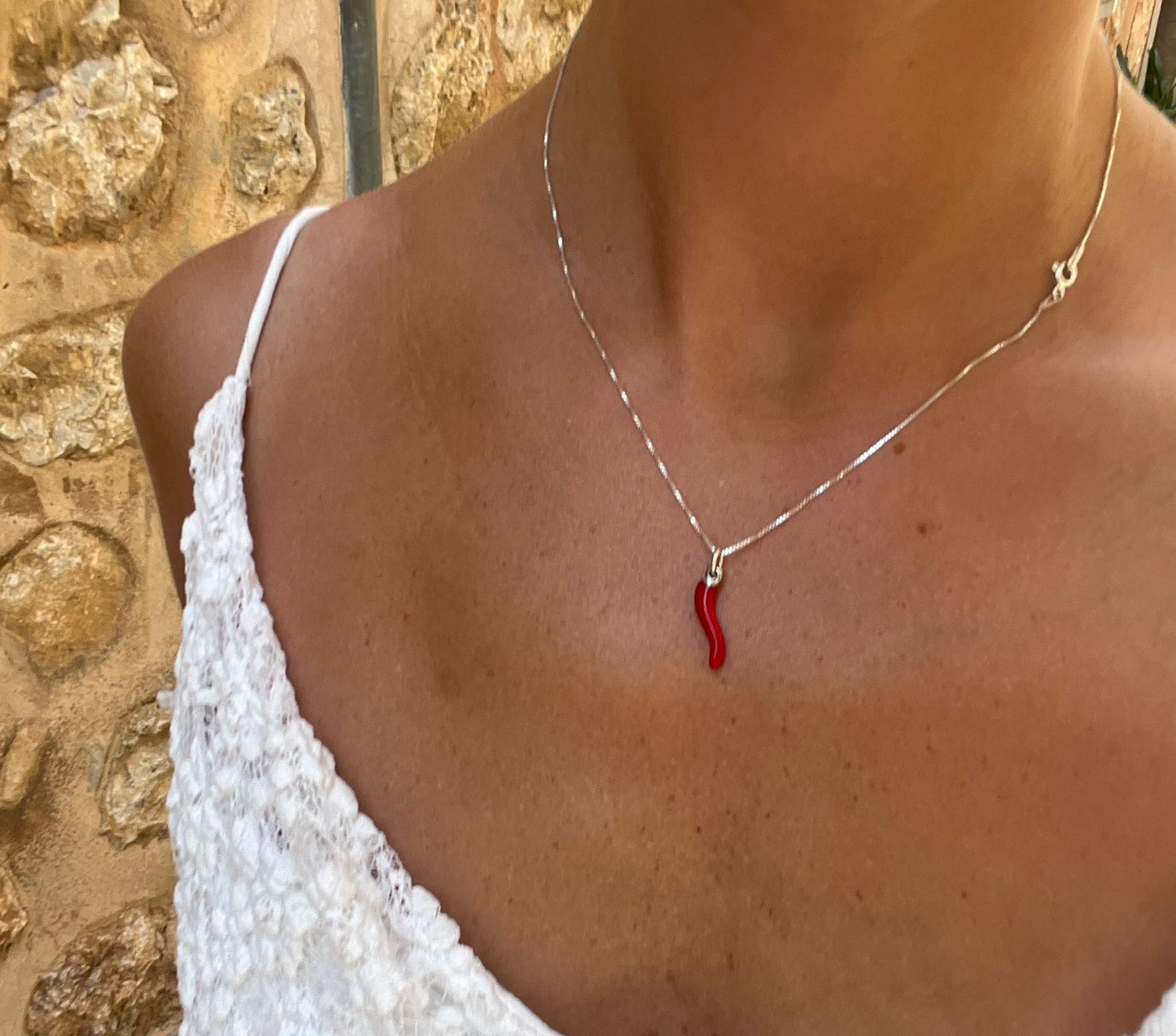 ვერცხლისფერი კორნიჩელოს ყელსაბამი